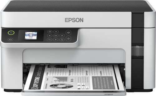 Epson EcoTank ET-M2120 - Stampante multifunzione - B/N - ink-jet - A4/Legal (supporti) - fino a 15 ppm (stampa) - 150 fogli - USB, Wi-Fi - bianco
